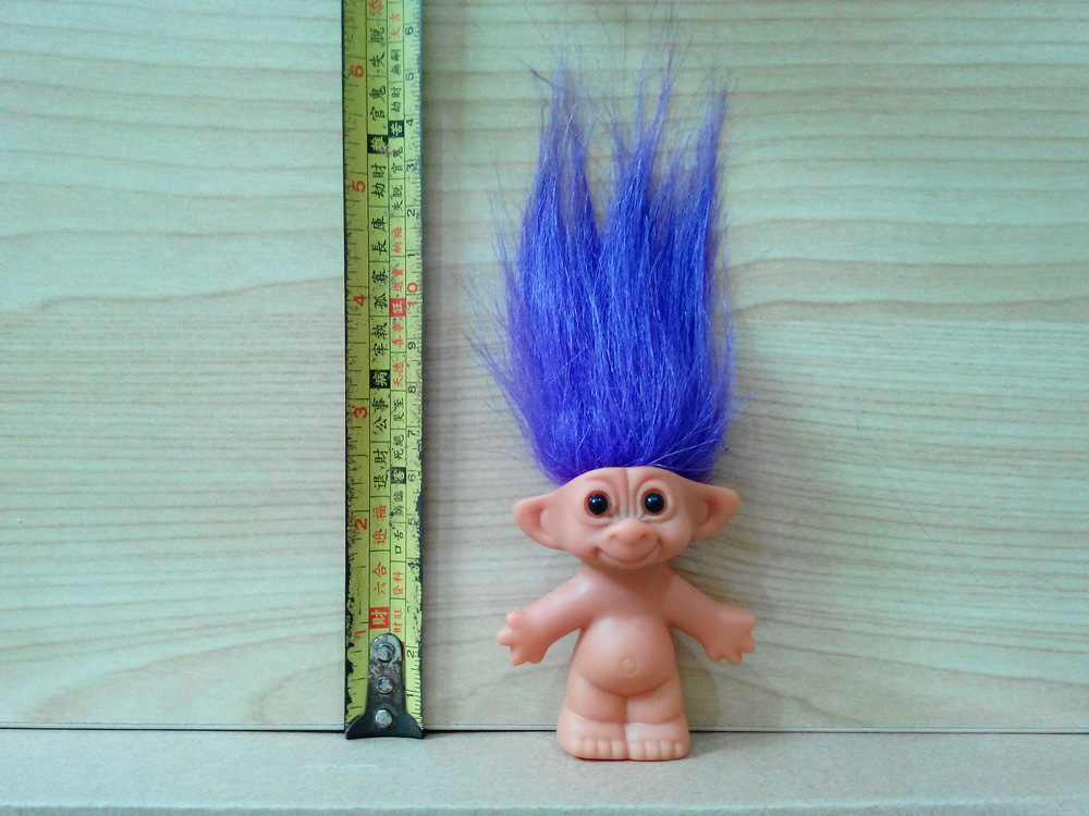 长发巨魔丑娃小怪娃80后经典娃娃收藏怀旧搪胶公仔欧美爆款玩具