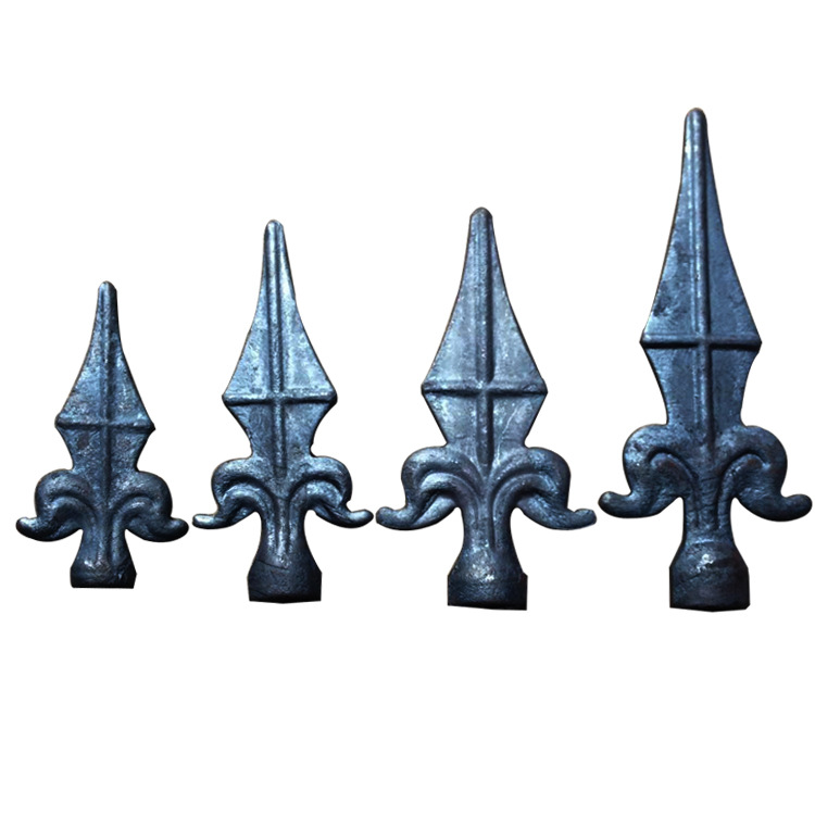 铁艺配件锻打枪头矛尖熟铁矛头 围栏护栏防爬尖装饰配件厂家直销