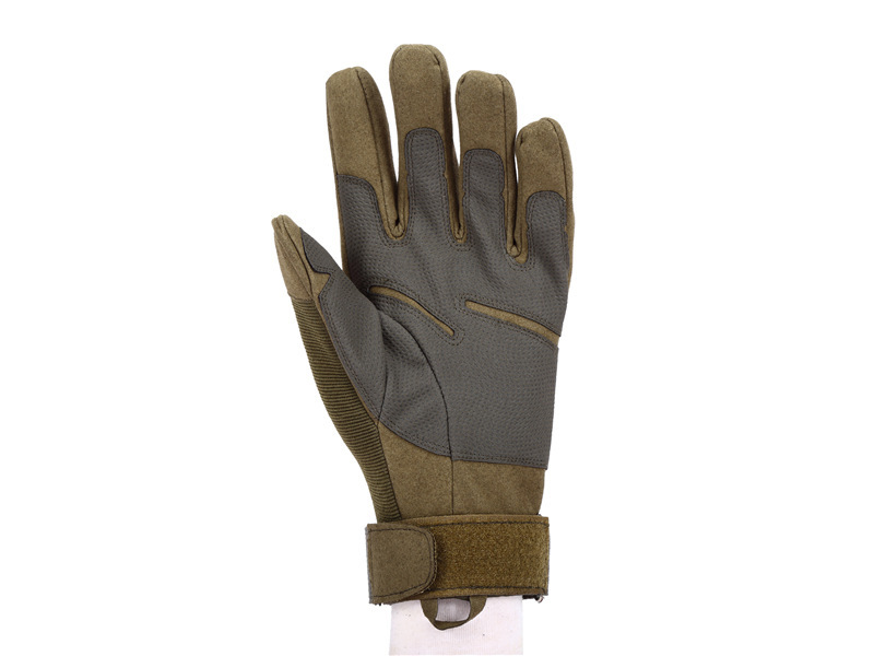 用品有限公司 供应信息 骑行手套 黑鹰全指运动户外手套军绿色防护