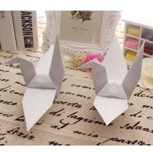婚庆用品婚礼布置道具25厘米白色折纸diy千纸鹤成品创意工艺礼品