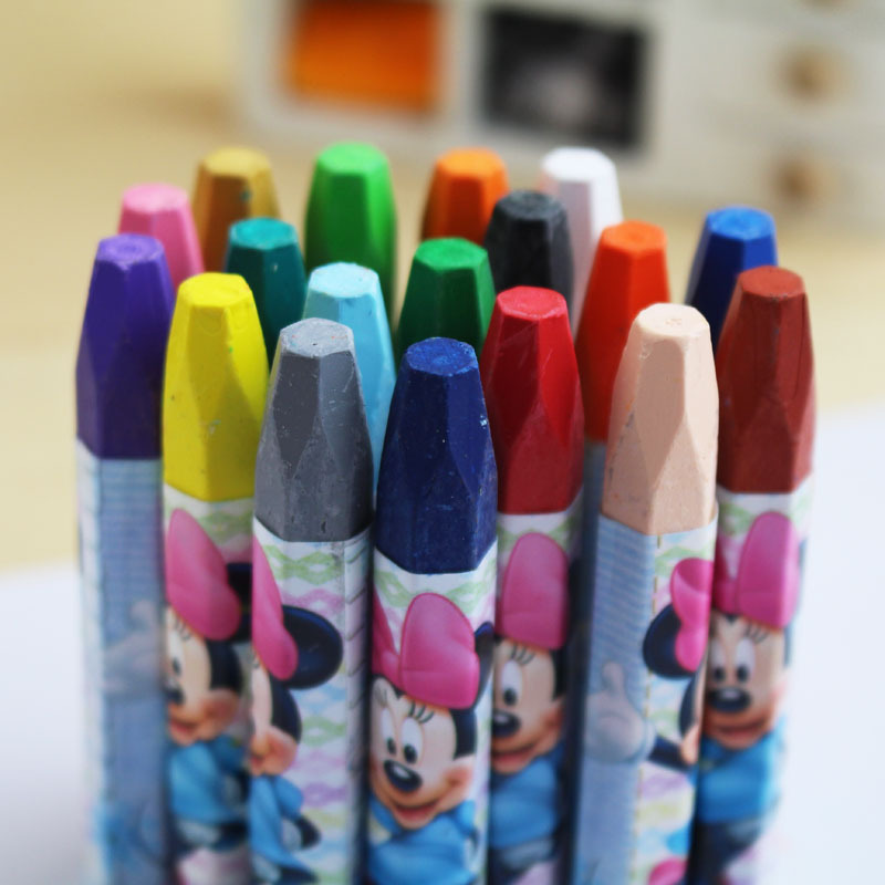 热销24色蜡笔 彩色铅笔 油画棒 儿童文具用品 卡通礼盒套装 250g