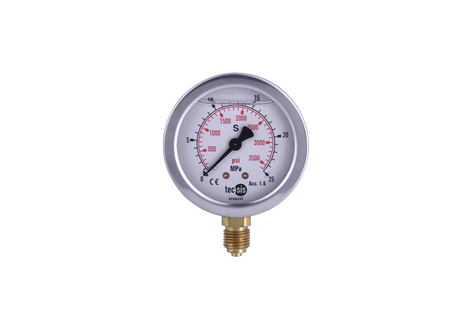 进口tecsis压力表防震压力表p1454