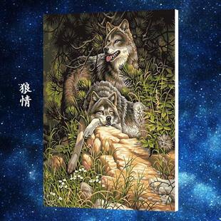 新款diy数字油画 60*80狼情好望角华丽摩纳哥挂画 花卉风景画批发