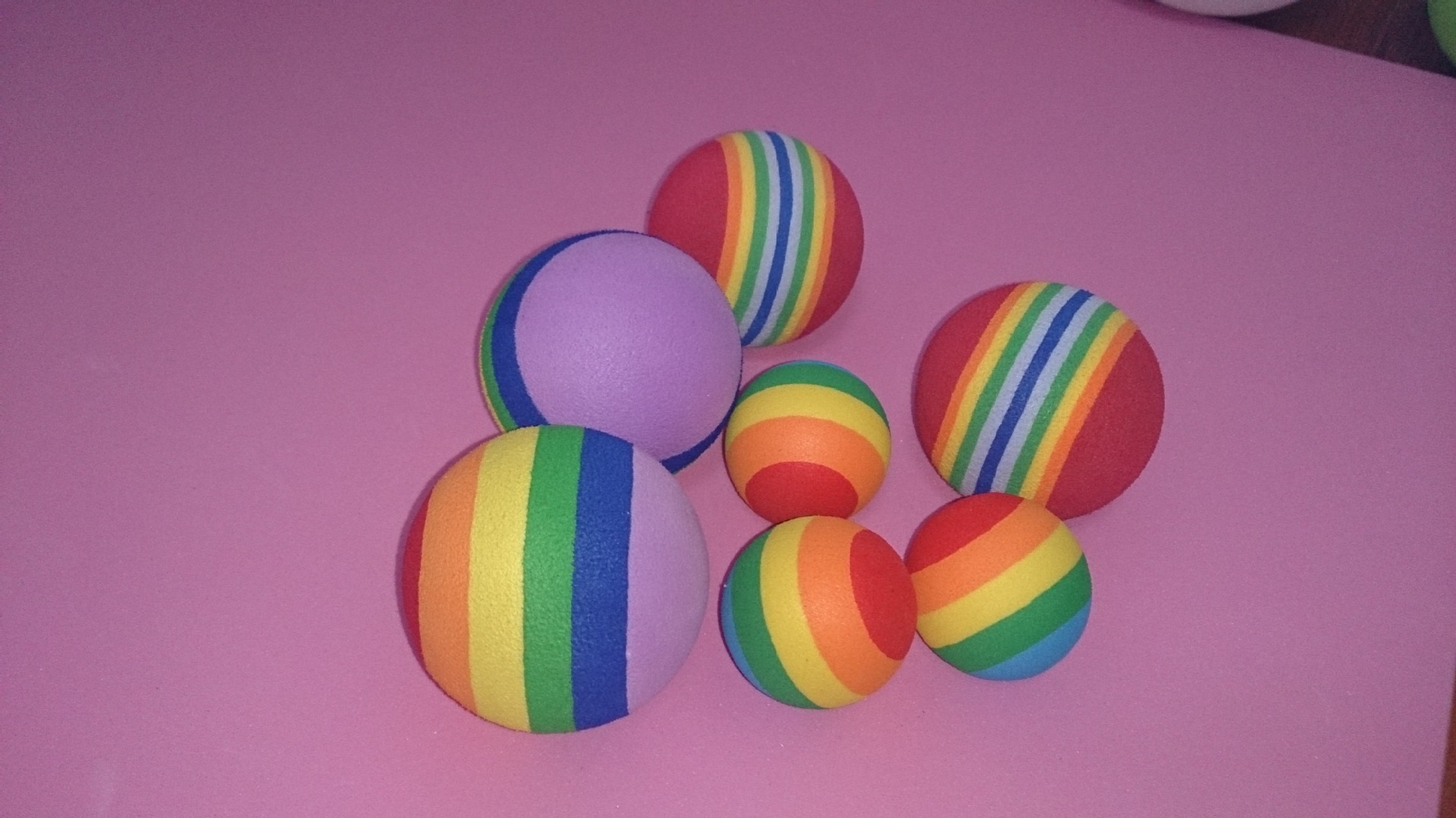 批发跳跳球儿童玩具eva泡棉球软球球颜色五彩球尺寸定做海绵子弹