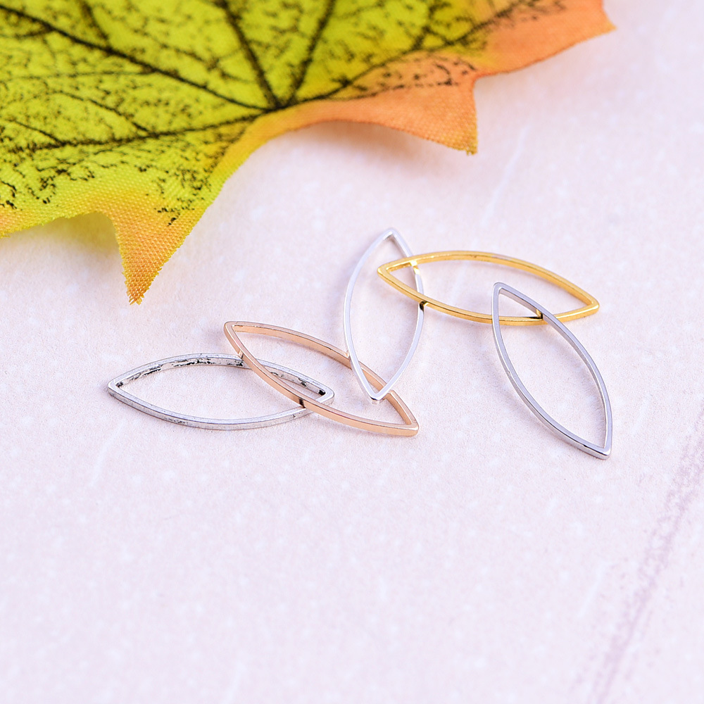 15*5mm简约几何马眼铜圈 diy铜项链手链饰品配件jx7267