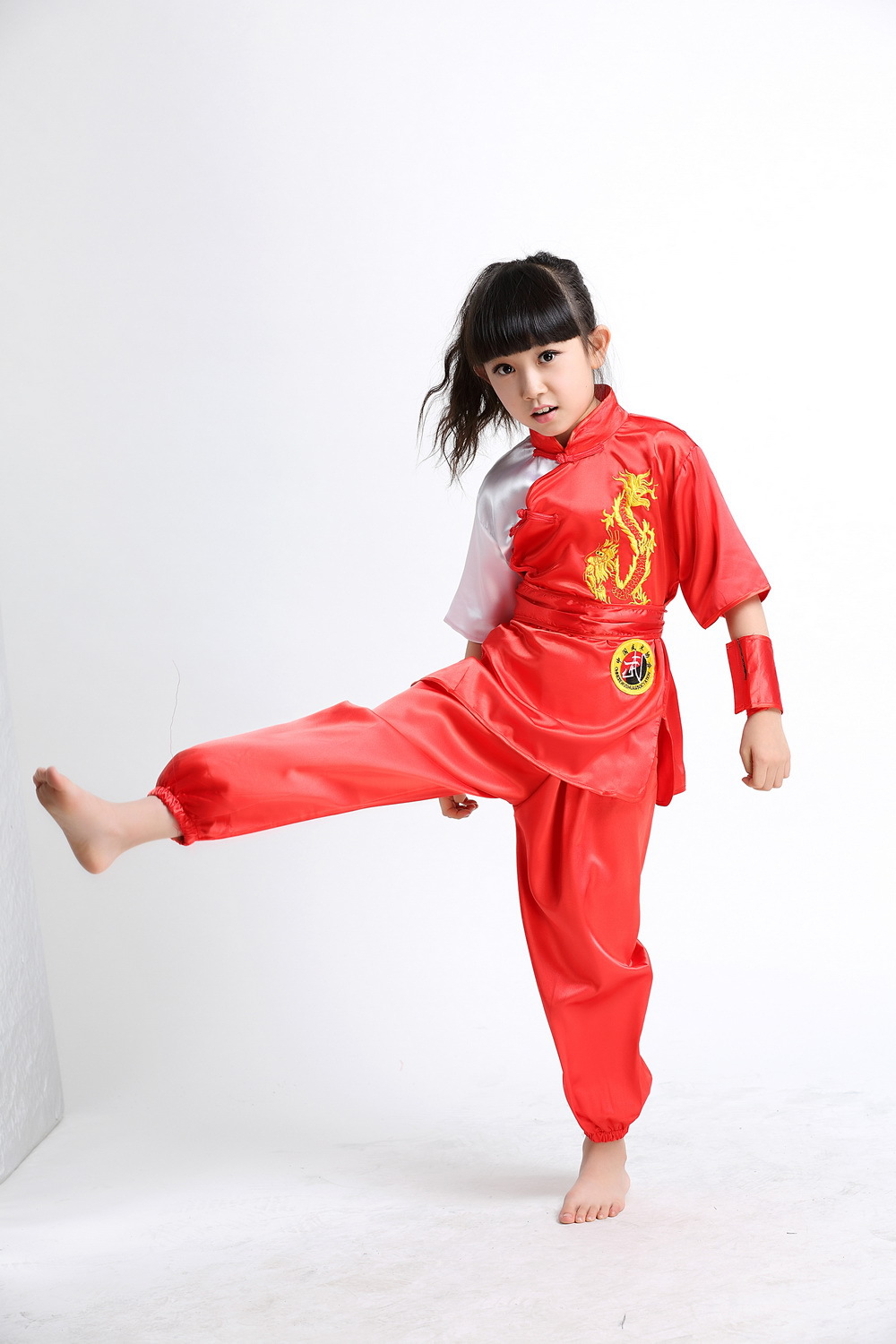 男女少儿功夫武术演出服幼儿园小学生训练练功服饰儿童中国风套装