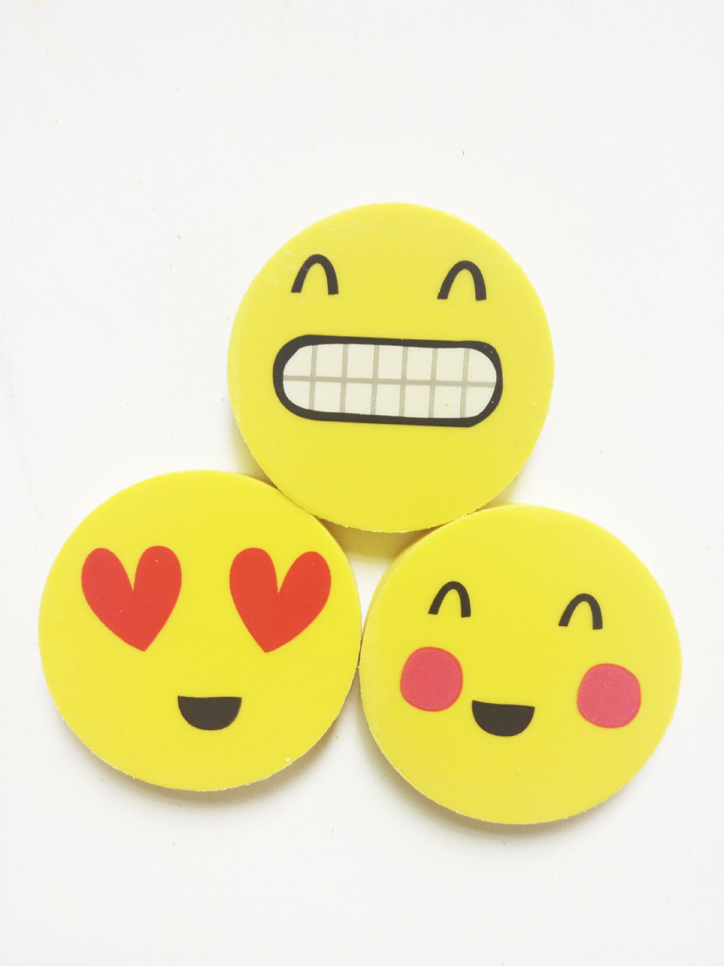 热转印创意笑脸橡皮擦 可爱卡通专业批发 厂家直销 加工定做