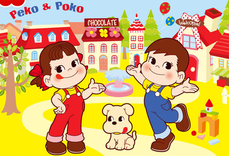 不二家 牛奶妹 牛奶仔 peko 储钱罐 存钱罐 搪胶公仔 摆件