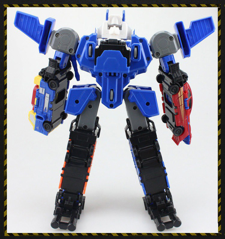合体机器人 六合一 双面变形机器人汽车人-机器人模型