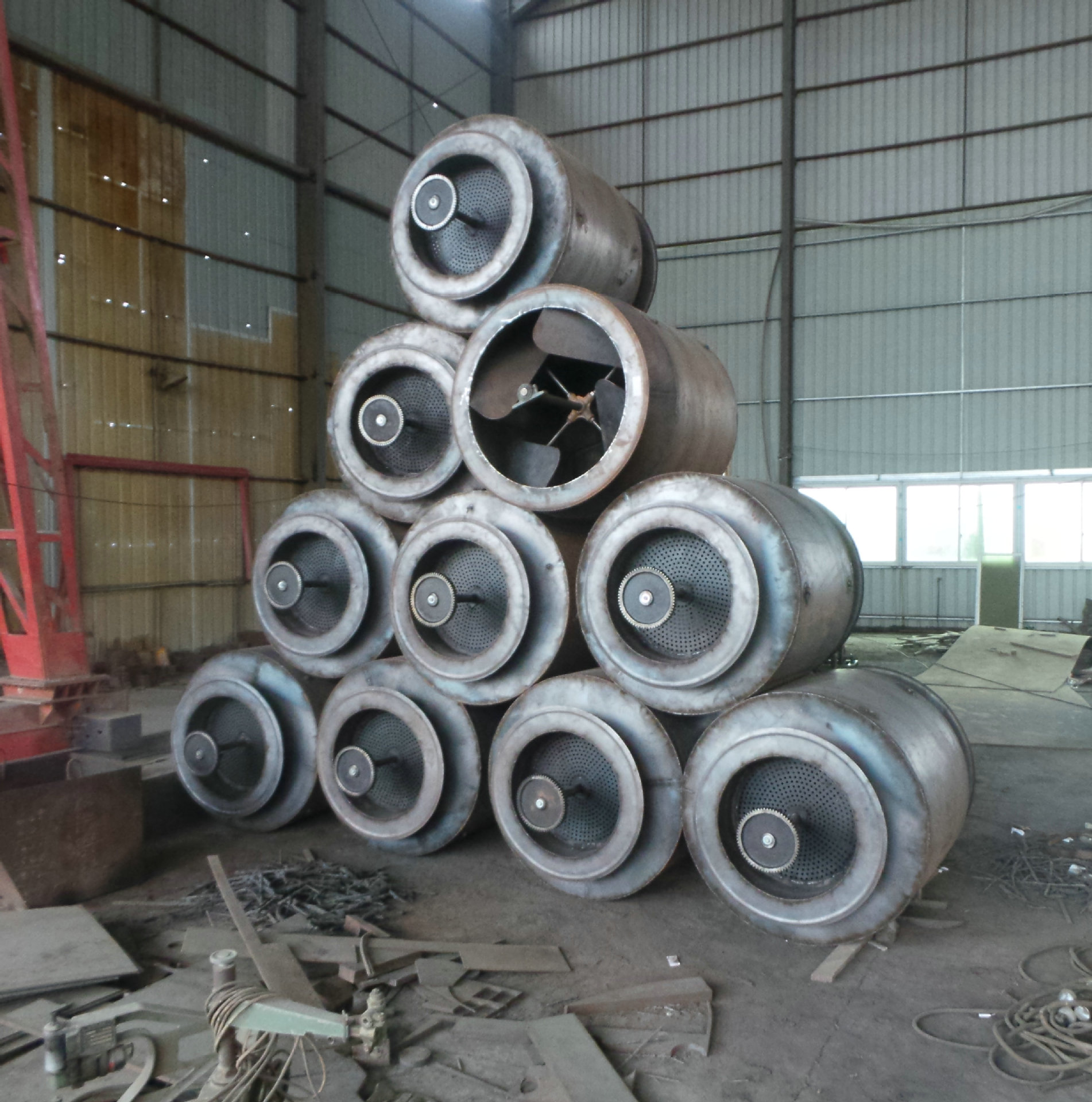 滚筒式柴火杀青机 小型微波茶叶杀青机 茶叶蒸汽杀青机 - 机械设备