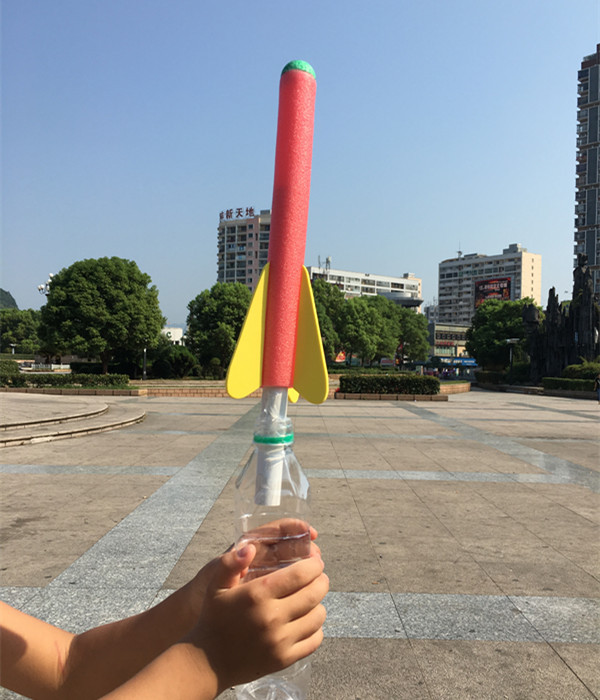 喷气式火箭 航天模拟器 自制空气火箭 科技小制作diy教具气体火箭