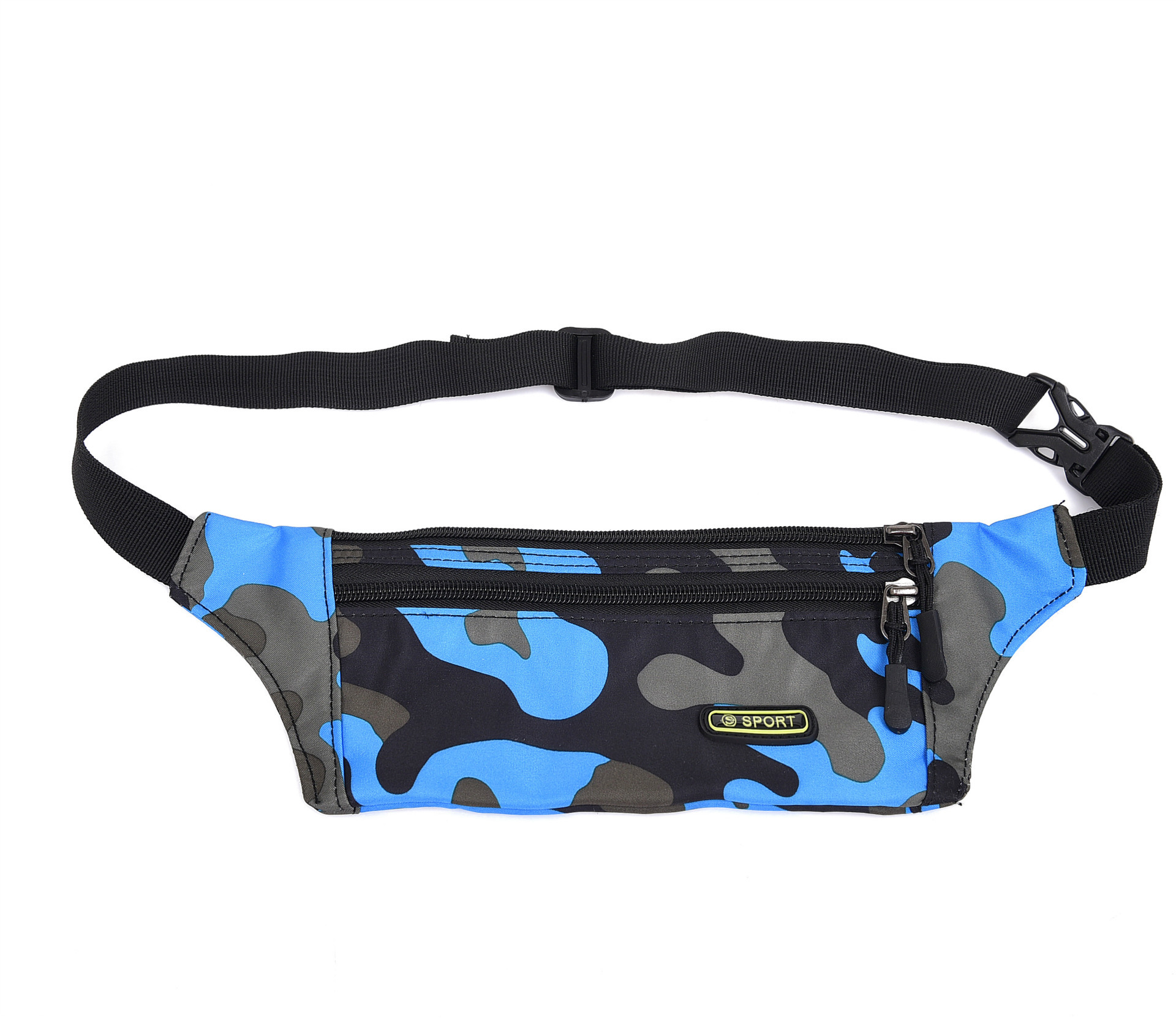 运动户外腰包多功能斜跨腰包贴身迷彩超薄隐形腰包手机包男士