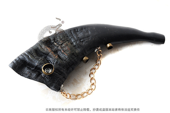 厂价直销 天然手工制大号牛角号角吹号表演道具装饰法器 品质保证