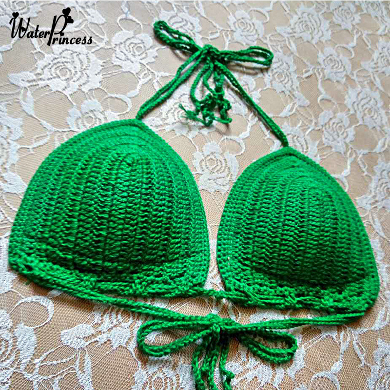 速卖通2016新款手工钩针镂空比基尼套装 沙滩泳衣批发女 - 纺织材料