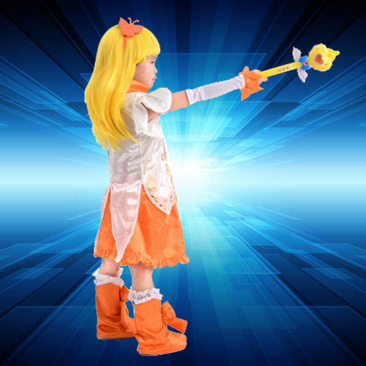 小魔仙连衣裙演出服儿童小兰公主裙cosplay动漫服装舞蹈服装批发