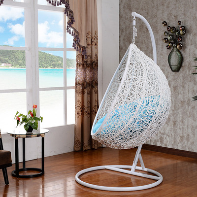 吊椅秋千铁艺摇篮成人鸟巢阳台仿藤椅子室内藤椅摇椅吊篮