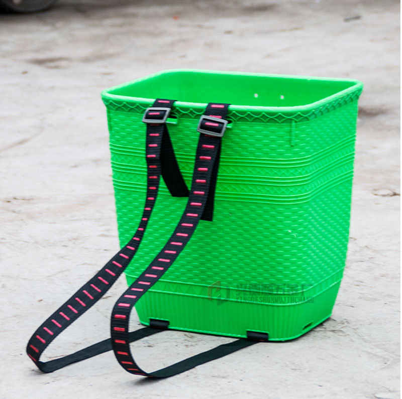跑江湖地摊兴德顺塑料背筐 塑料编织背篓背篼工厂直销全新料背篼