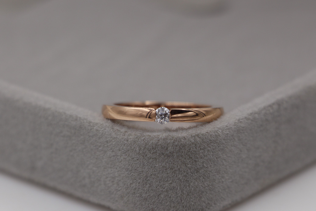 j2-210批发玫瑰金女夹钻开口夹镶钻单钻同款戒指 玫瑰金戒指女