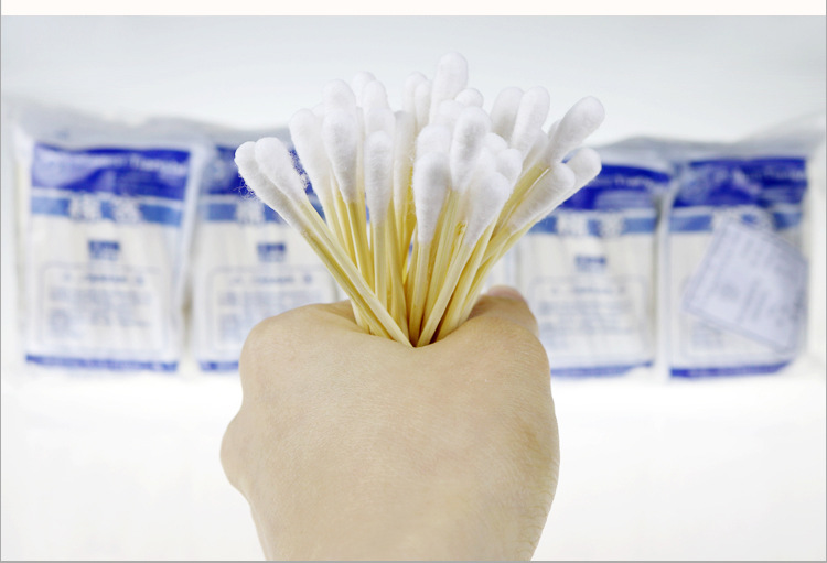 化妆棉棒45支单头 现货 性能结构:本品以竹(木)棒和脱脂棉为原料制成