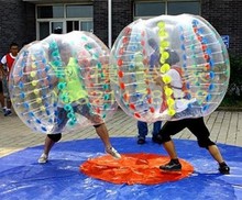 充气碰碰球草地碰撞球互动游戏发光成人儿童彩色1.2米1.5米PVC