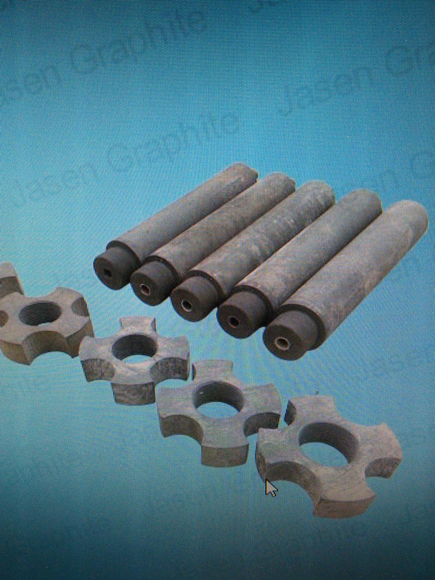 石墨转子铝液除气转子铝液搅拌除气机精炼石墨棒转子