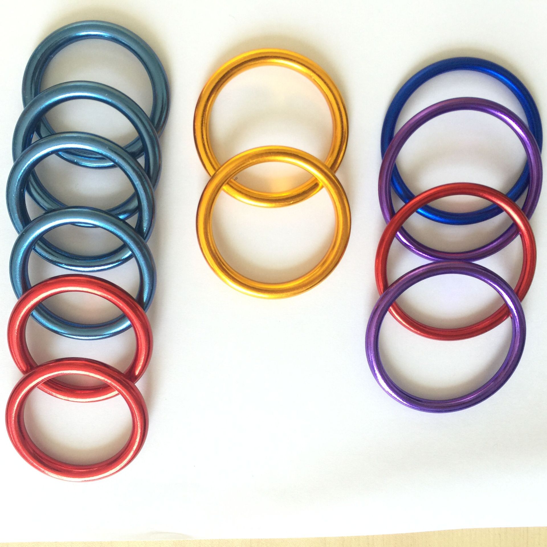 厂家直销 航空铝合金 攀岩圆环 吊环 空中瑜伽连接环 圆形登山扣