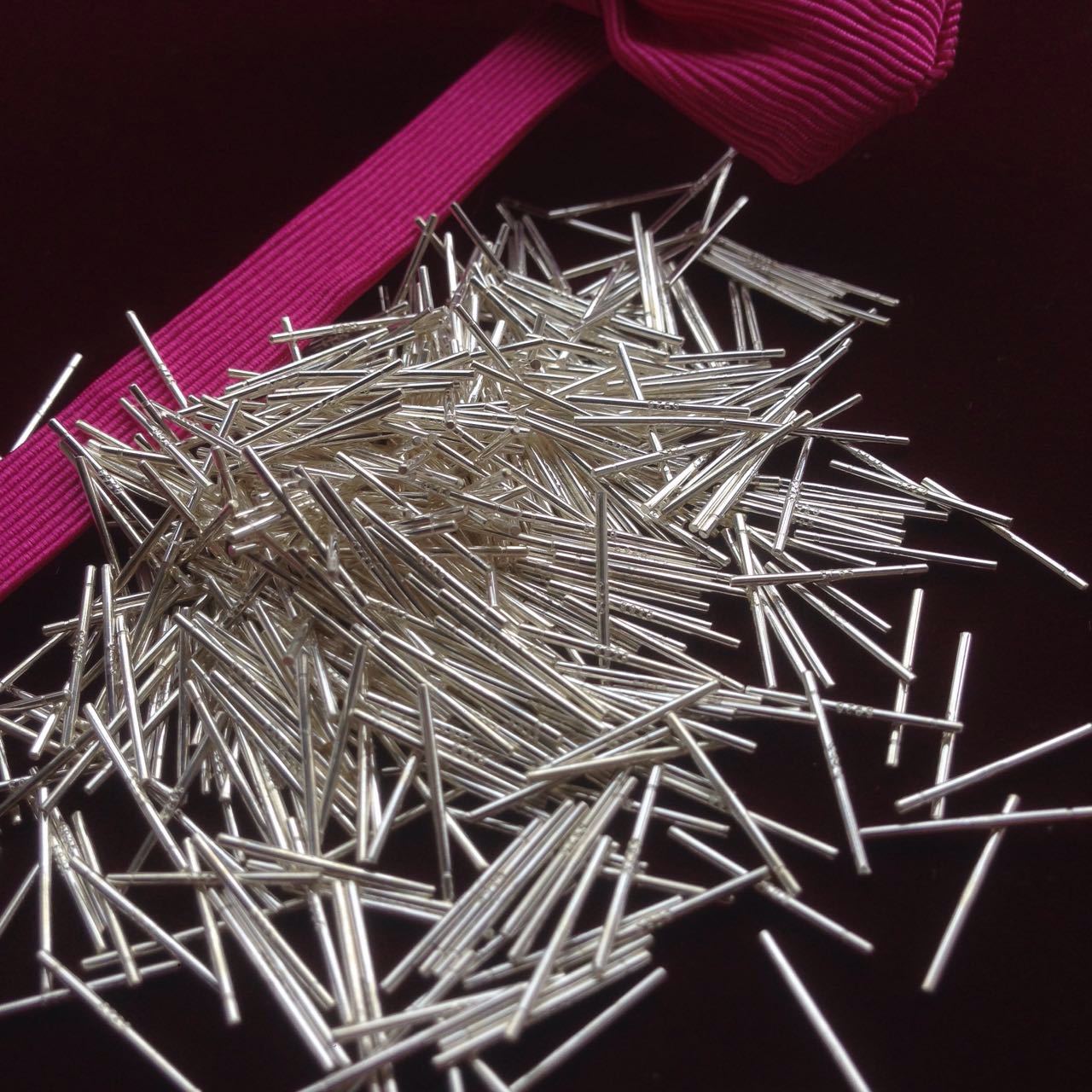 diy材料包s925纯银耳棒耳针耳钩银圈养耳银耳针银针韩版医用钢针