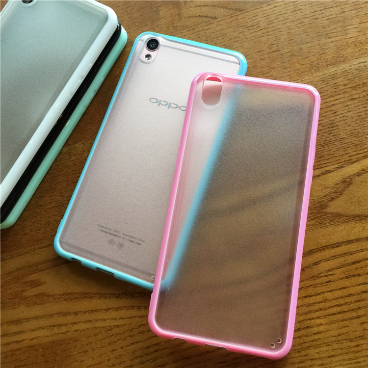 韩国简约糖果色oppo r9手机套opp