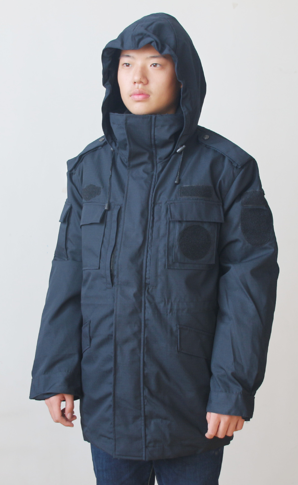 厂家直销新款男士防寒特警棉大衣制服多功能保安劳保军大衣工作服