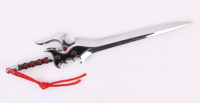 王者荣耀周边李白青莲剑仙武器 22cm 关羽韩信吕布范海辛合金模型