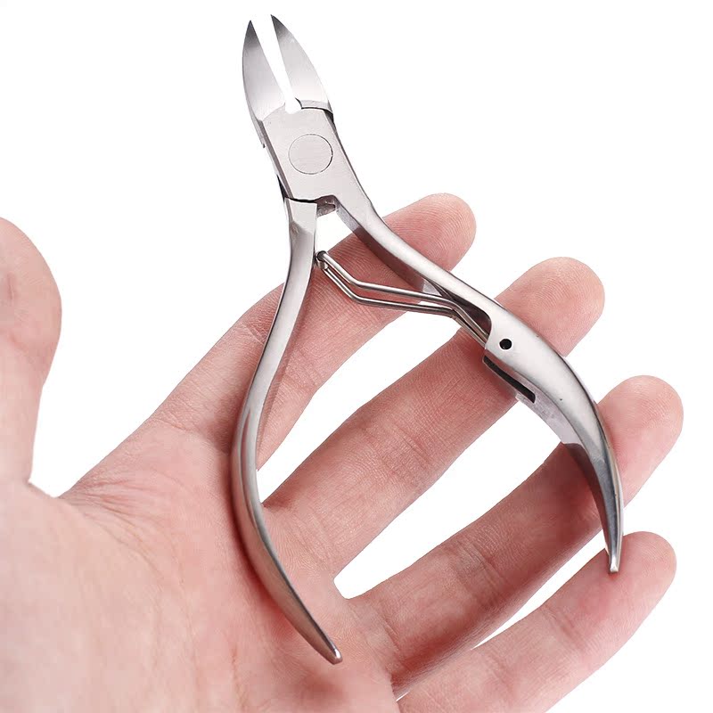 修脚趾甲剪 甲沟炎嵌甲专用指甲刀 不锈钢镜光老人用厚指甲剪刀