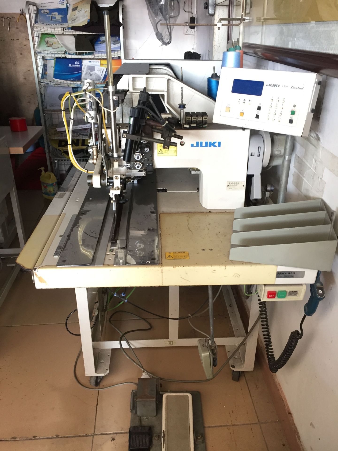 二手重机juki 195n电脑全自动开袋机 工业西装开袋机缝纫机