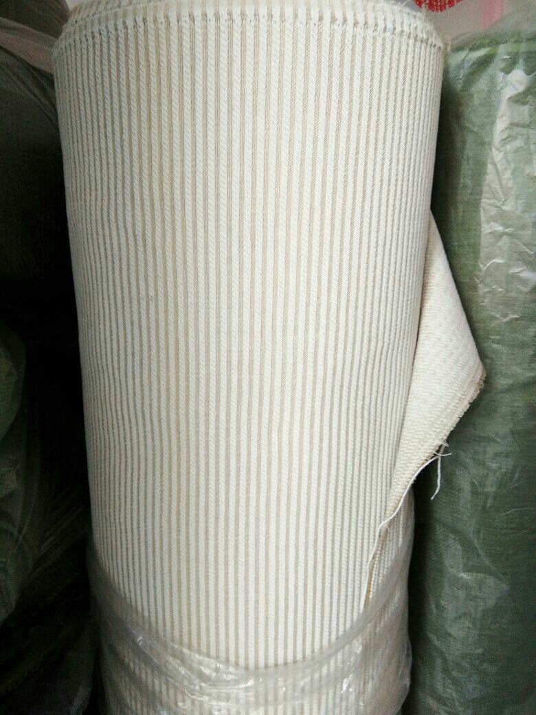 雪尼尔条子布 米白经典畅销雪尼尔条纹 扎毛涂层条子雪尼尔沙发布