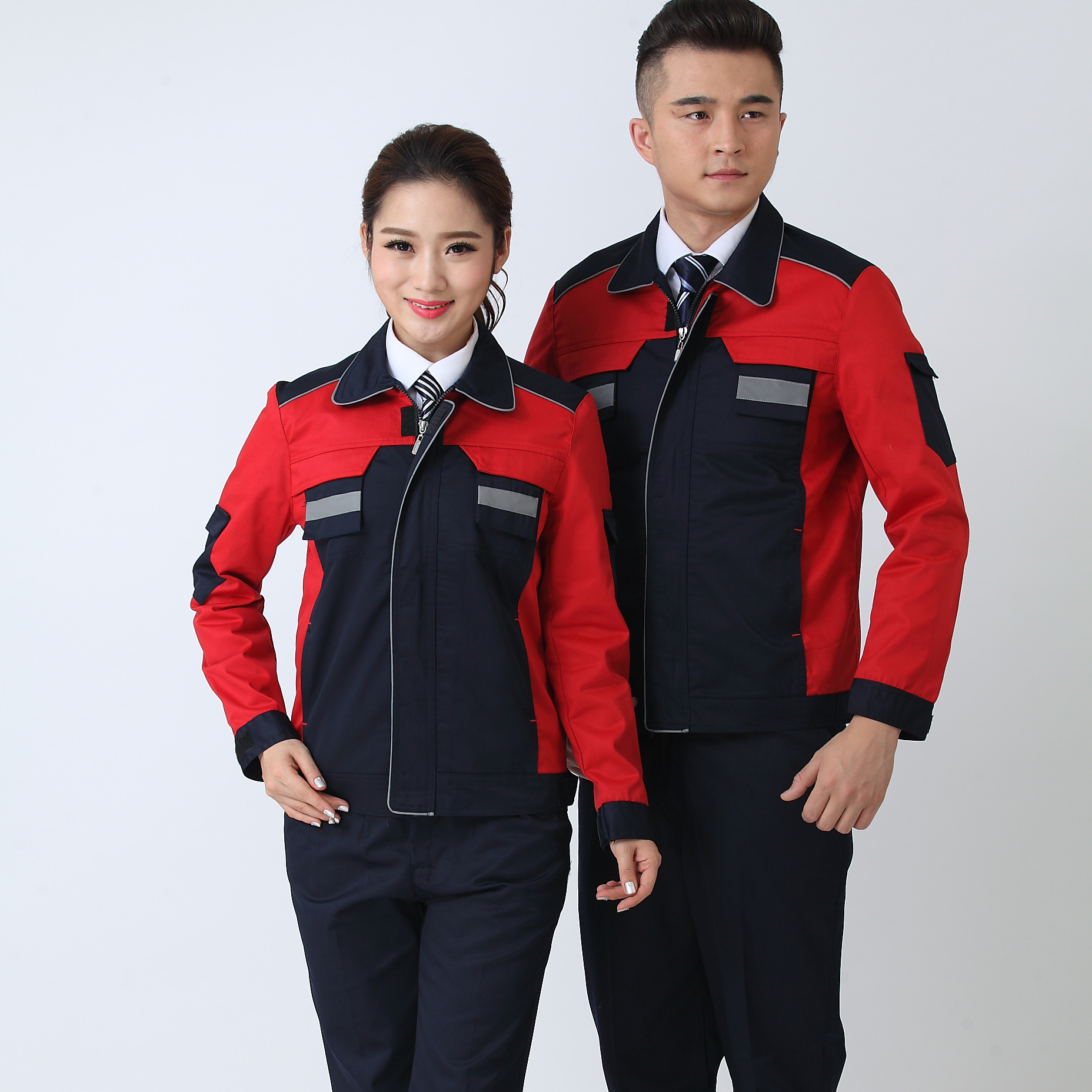 糖果七色秋季工作服 样可定制劳保服 厂服 工程服 可绣制logo