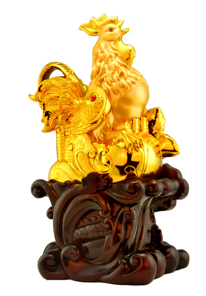 大吉大利招财鸡摆件生肖工艺品雄公鸡家居装饰品客厅开业商务礼