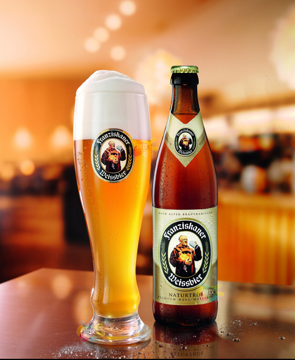 教士啤酒德国啤酒原瓶原装进口白啤20支装整箱500ml批发团购