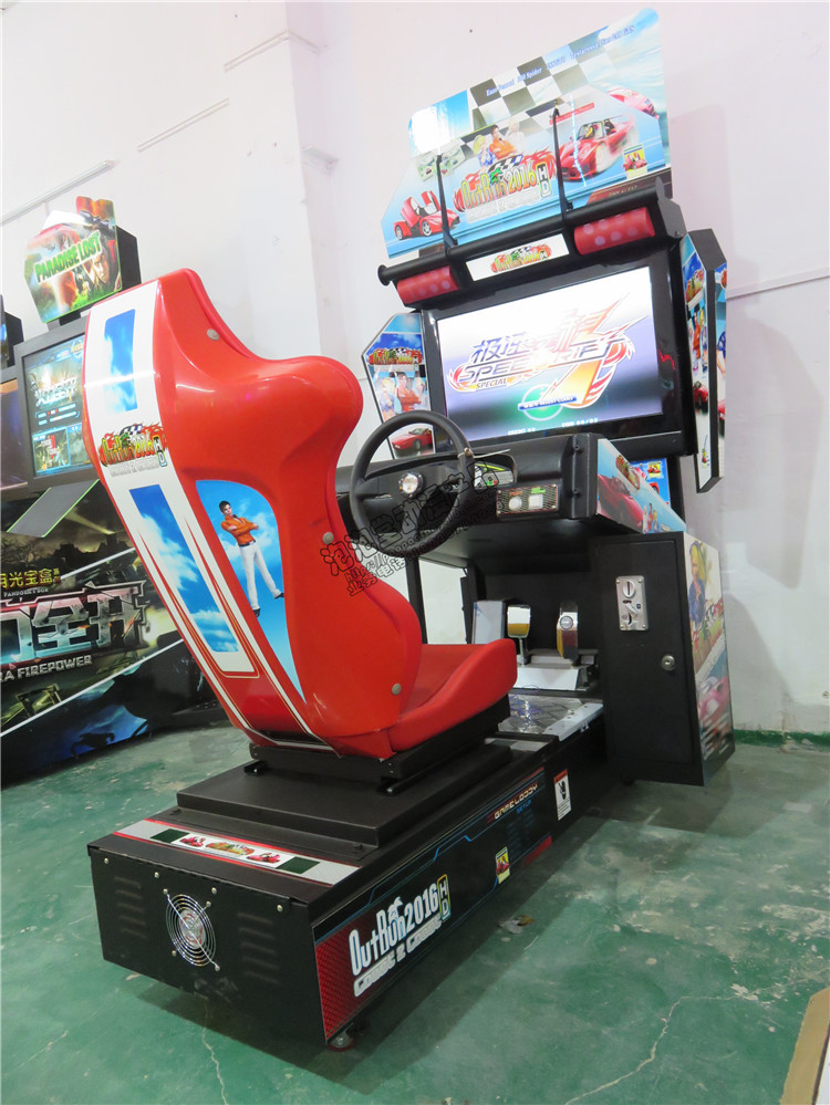 厂家直销32寸高清环游赛车极速漂移竞技大型游戏机电玩设备可连线