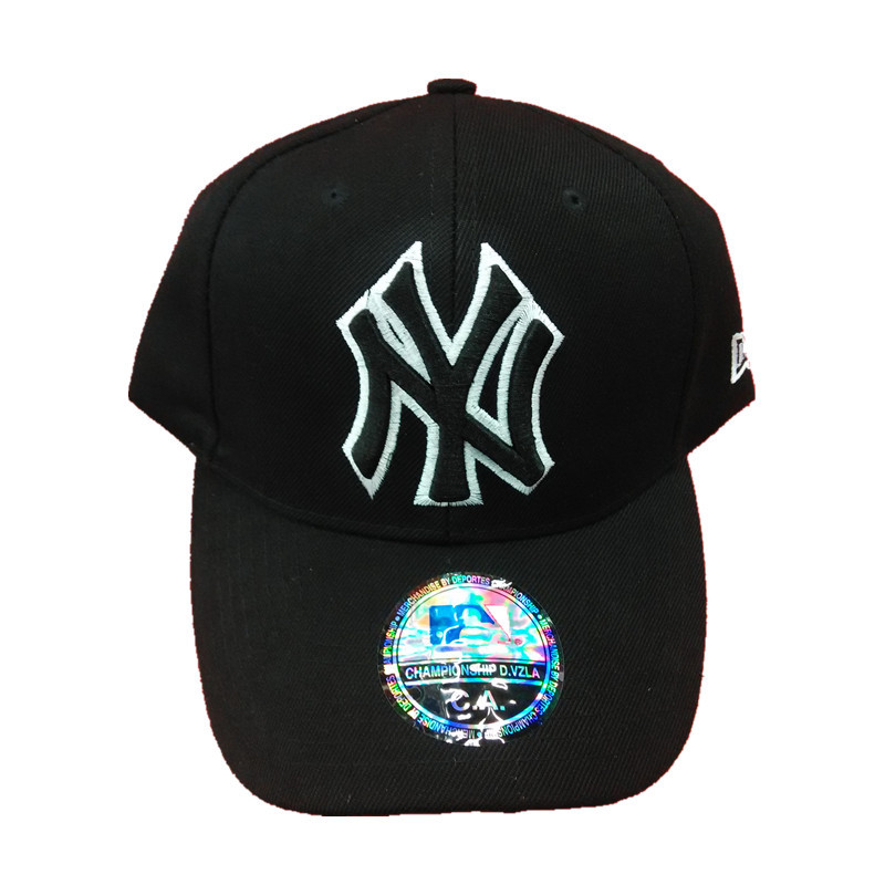 外贸高品质ny字母刺绣纯色棒球帽 情侣鸭舌帽 美国篮球队鸭舌帽