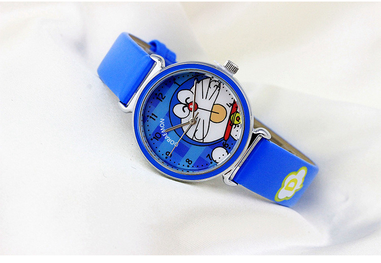 珂紫kezzi儿童手表机器猫可爱卡通男孩女孩表手表防水石英表1242