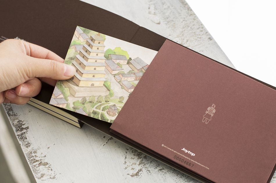 joytop悦木 西安印象精装本a5 复古文化笔记本 本子 创意笔记本采购