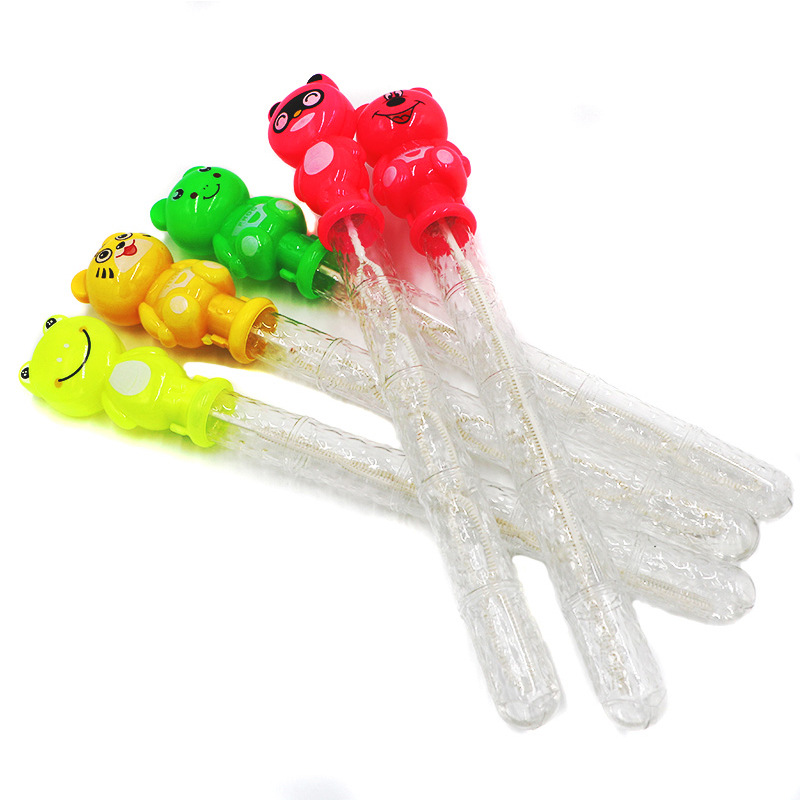 卡通大号泡泡棒升级浓缩夜 多款可选38cm无毒吹泡泡广场公园热卖