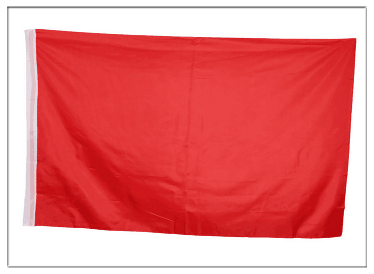4号标准全红色旗帜 全空白红旗 可定制 全红色旗帜 婚庆红旗