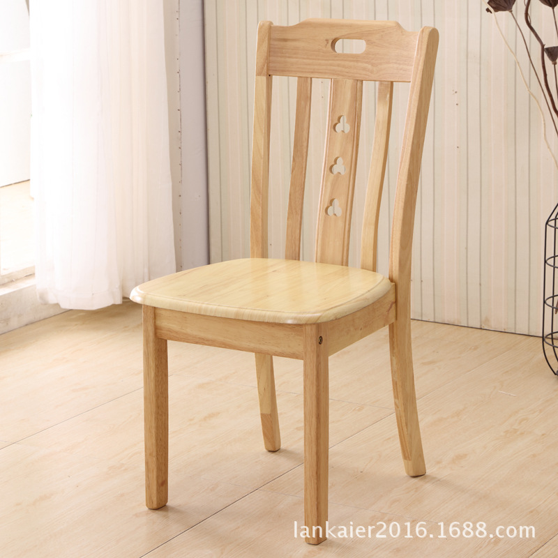 Solid Wood Dining Chair Oak Chair Household Restaurant Stool Simple Wood Hotel Restaurant Dining-Table Chair Armchair