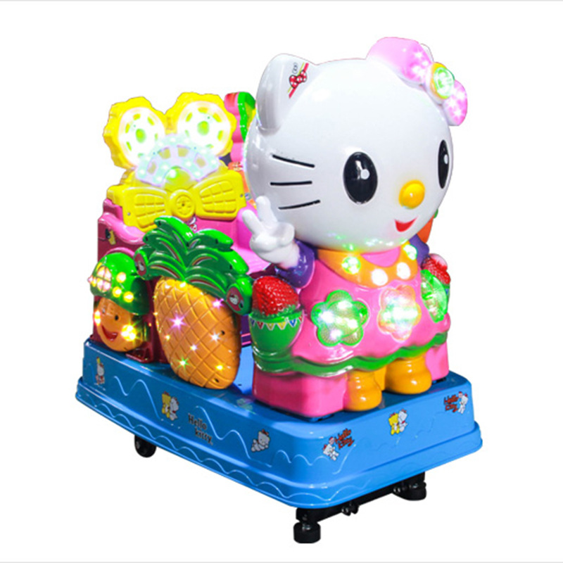 投币摇摇车厂家直销2017新款豪华kt猫儿童电动摇摇车摇摆机 新款