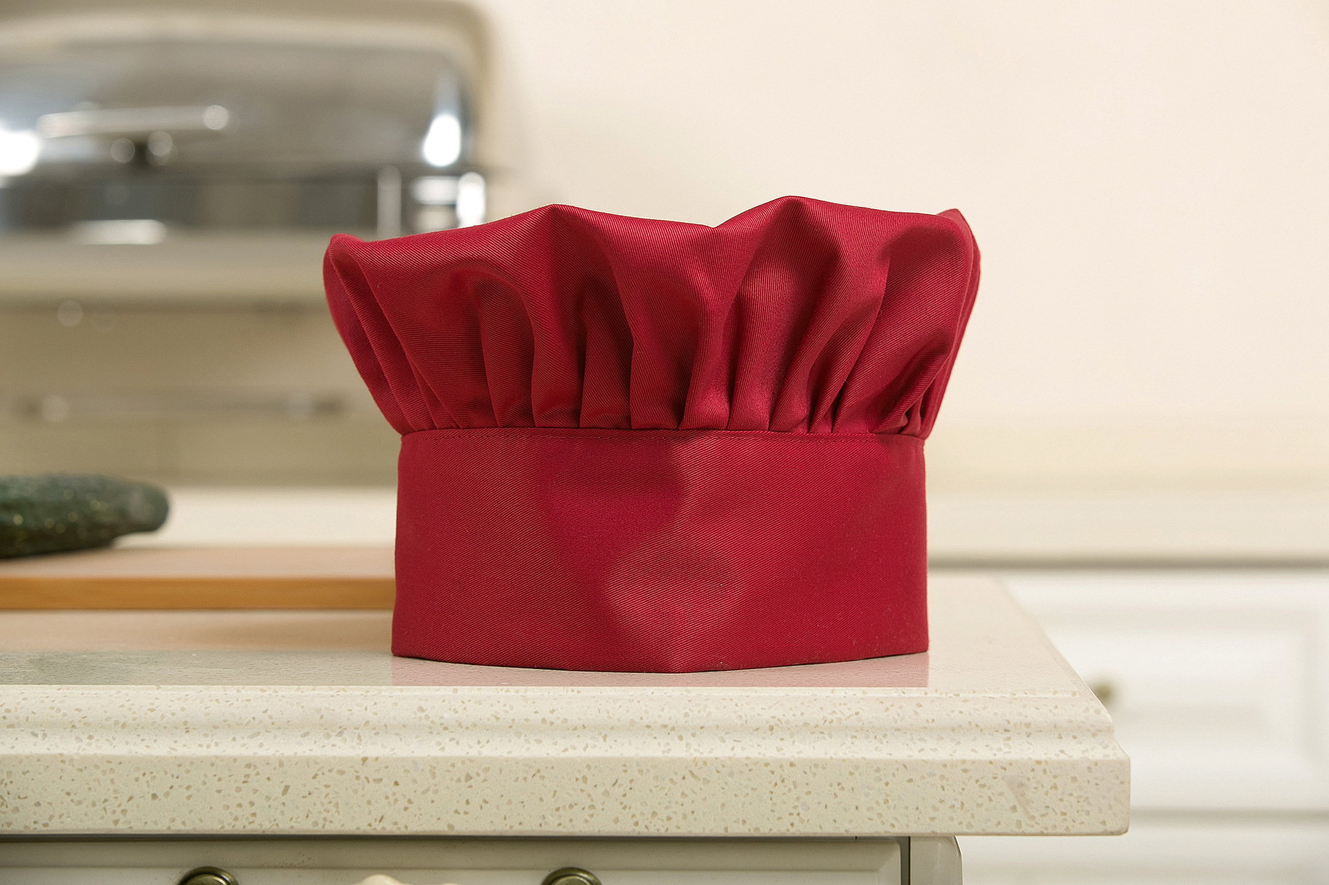 厨师帽 百褶帽圆帽 蘑菇帽 酒店厨师帽 男女蛋糕甜品店棉布白帽子