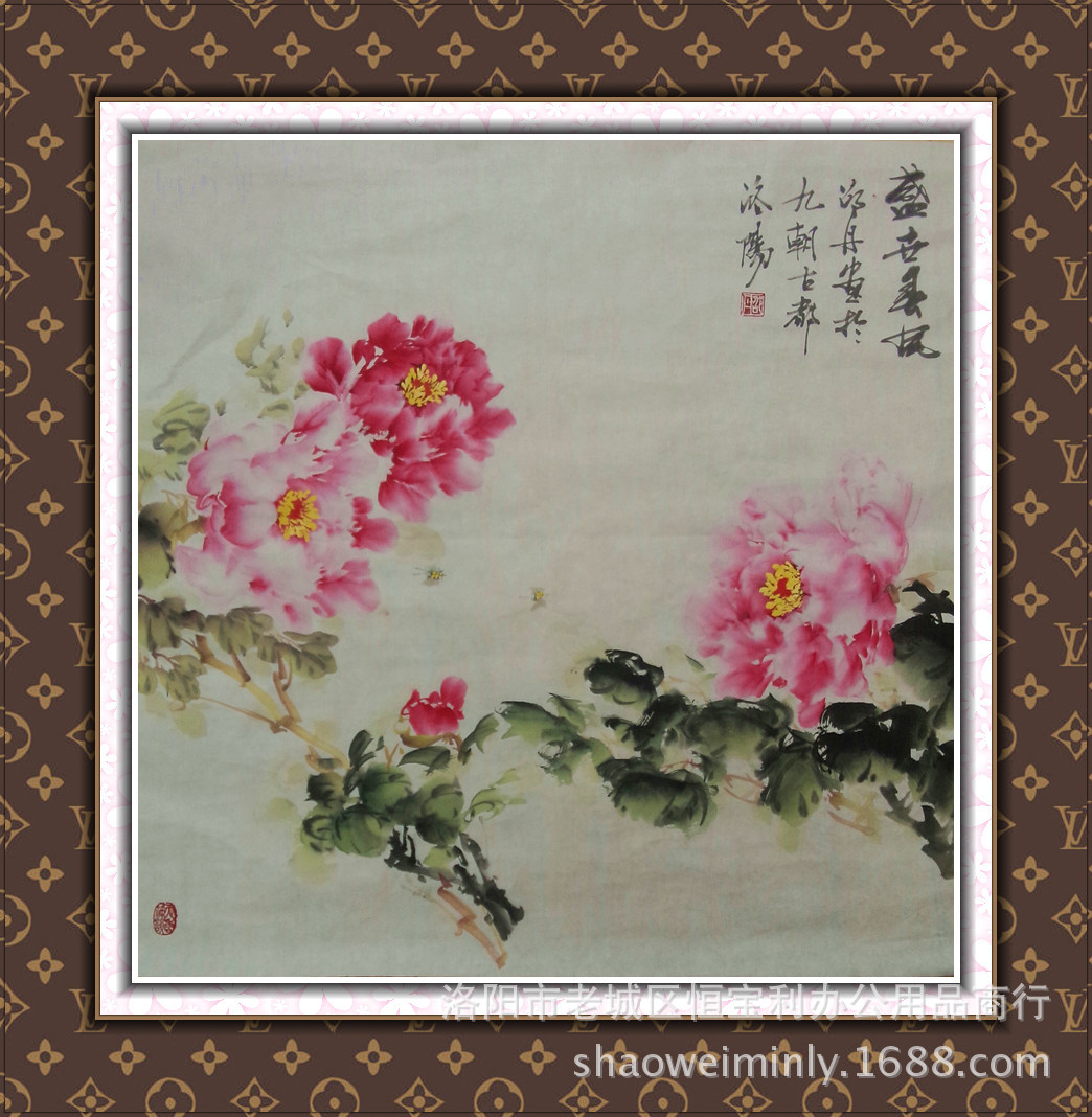 古都洛阳牡丹画家邵丹国画写意作品 此副已售欣赏-油画产业网