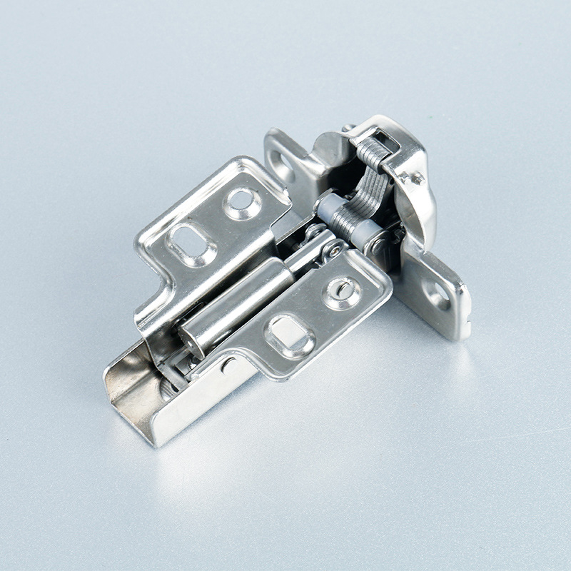 批发35mm铰杯铰链 大弯中弯直臂固定式底座 液压静音阻尼缓冲合页