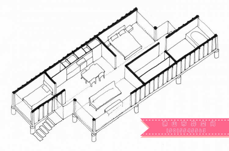 集装箱房屋集装箱别墅酒店活动房集成房屋装配式预制建筑生产厂家