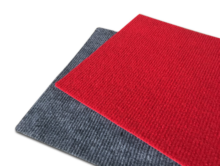 型号t01鲜红色条纹地毯展会地毯铺地材料地板保