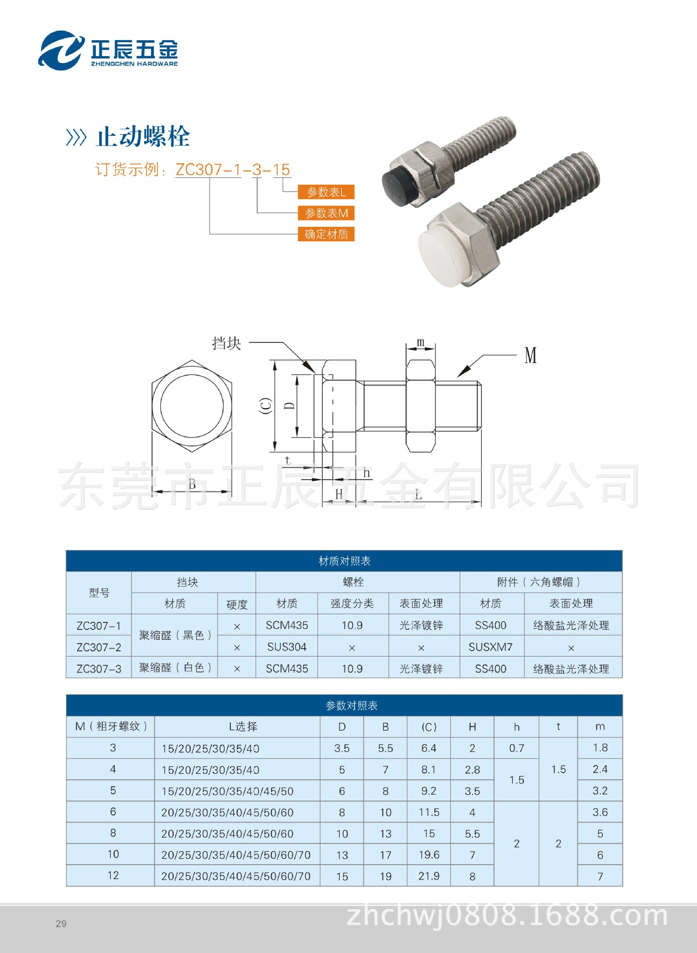 限位 定位 缓冲螺丝 不锈钢 psst 系列 止动螺栓 防撞螺钉